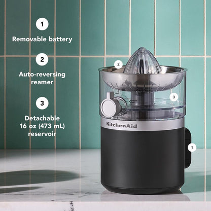 KCJR161BM KitchenAid Go® Cordless Citrus Juicer - battery included