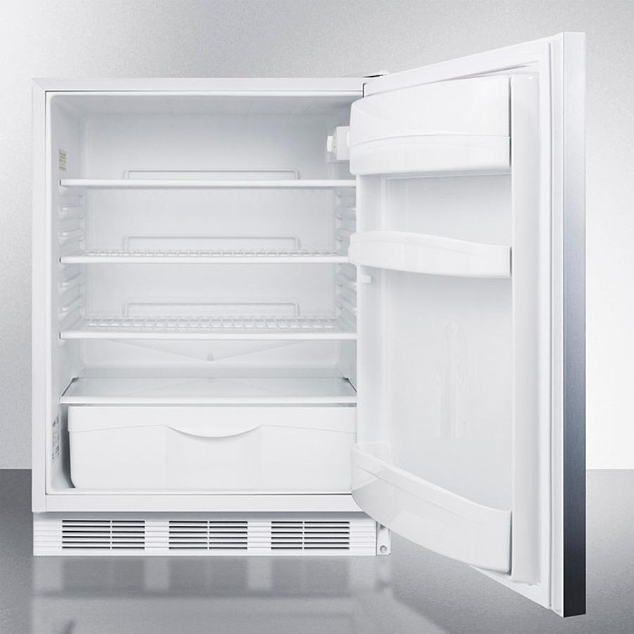 Summit FF6WBISSHHADA 24" Wide Built-in All-refrigerator, ADA Compliant