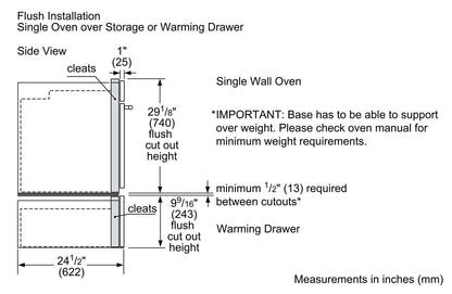 800 Series Single Wall Oven 30" Stainless Steel