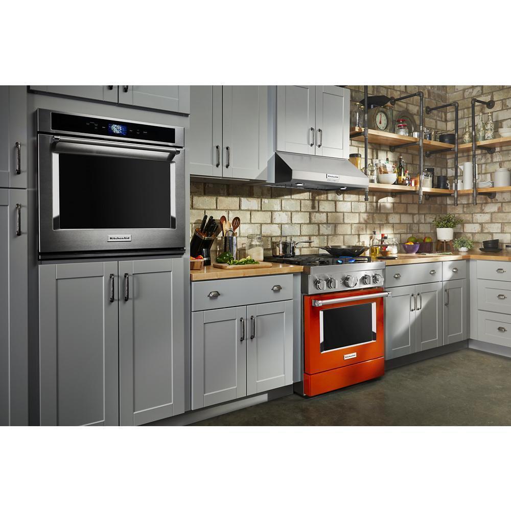 KFDC500JSC KitchenAid® 30'' Smart Commercial-Style Dual Fuel Range with 4 Burners