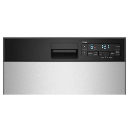 Whirlpool WDFS5118SS 18" Stainless Steel Dishwasher with Half Load Cycle and Triple Spray Arms - 48 dBA