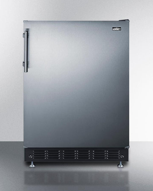 Summit CT66BK2SSRS 24" Wide Refrigerator-freezer