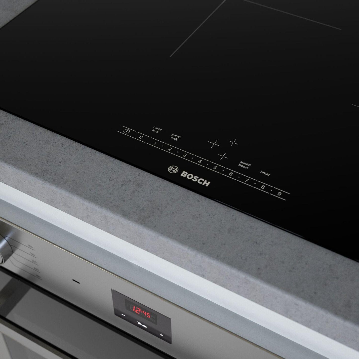 Bosch NIT5460UC 500 Series Induction Cooktop 24" Black, Without Frame