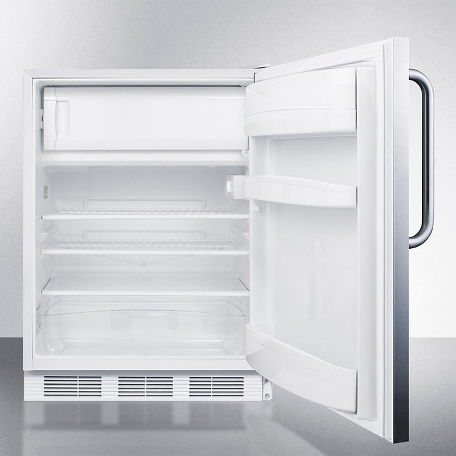 Summit CT66LWCSS 24" Wide Built-in Refrigerator-freezer