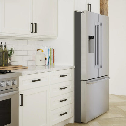 Bosch B36FD52SNS 500 Series, French Door Bottom freezer, multi door, 36'', Brushed steel (with anti-fingerprint), Total No Frost