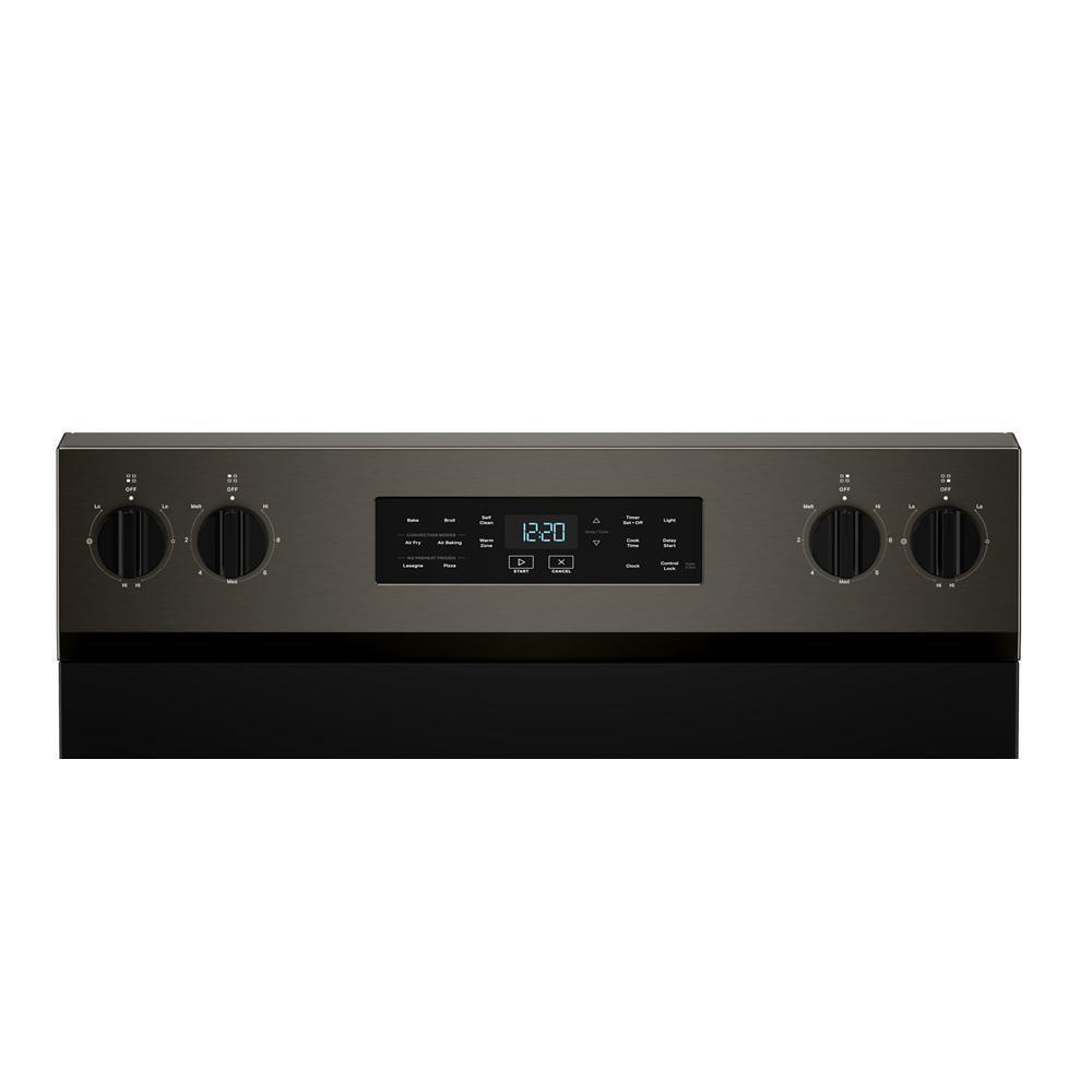 Whirlpool WFES5730SV 30-inch Electric Range with Air Cooking Technology
