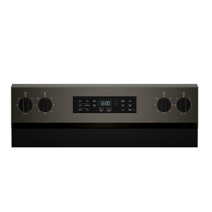 Whirlpool WFES5730SV 30-inch Electric Range with Air Cooking Technology