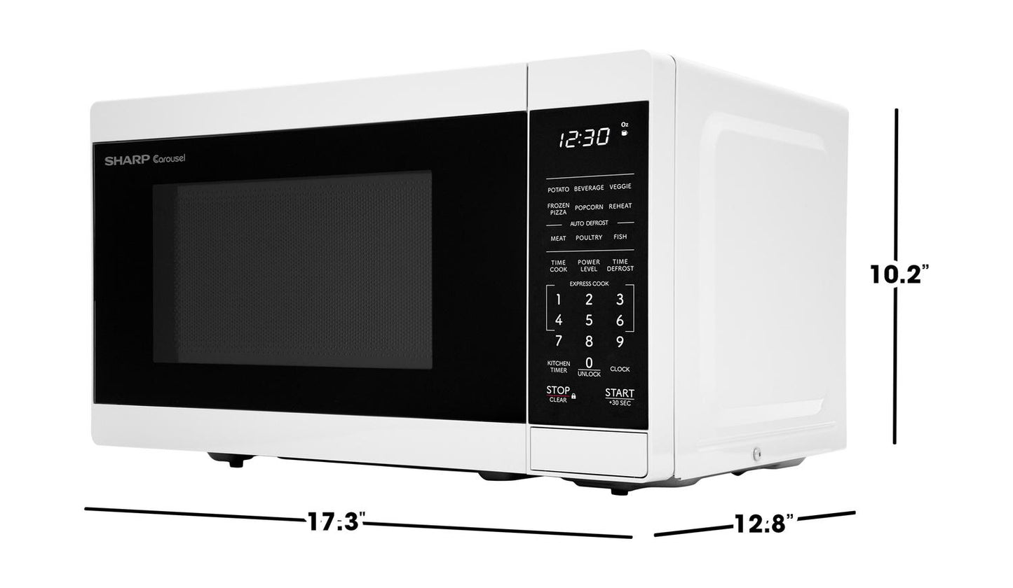 SMC0760KW Sharp 0.7 cu. ft. 700W White Countertop Microwave Oven
