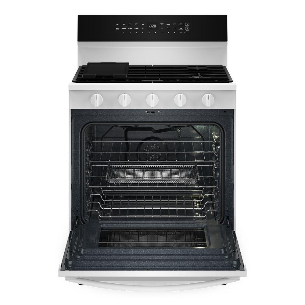 Whirlpool WFGS7530RW 30-inch Smart Gas Range with Air Cooking Technology, No Preheat Air Fry, Steam/Self Clean and High Speed Preheat