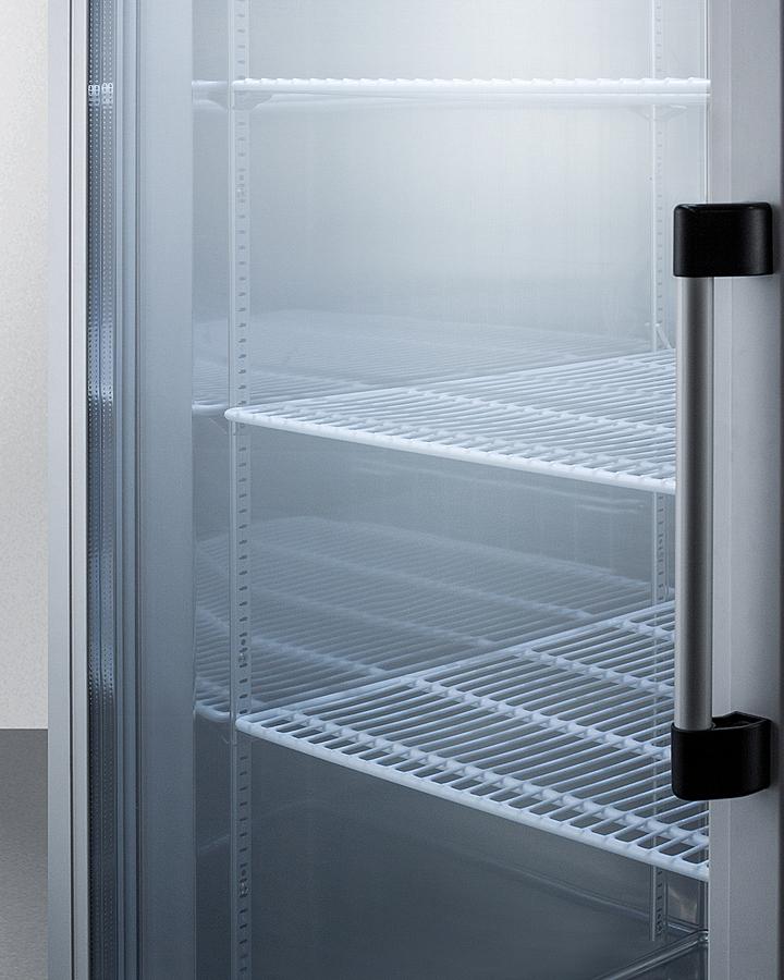 Summit SCR23SSGLH 23 CU.FT. Reach-in Refrigerator