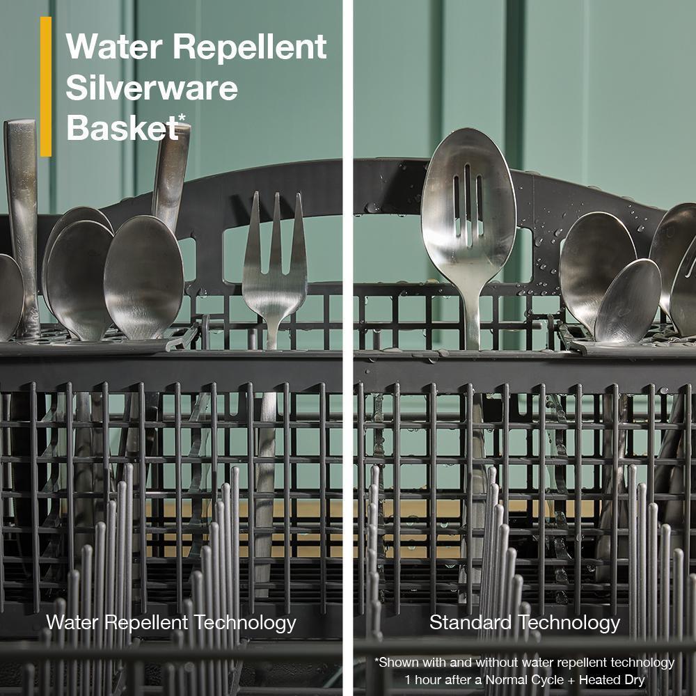Whirlpool WDPS7024RZ Eco Series Quiet Dishwasher with a washing 3rd Rack & Water Repellent Silverware Basket