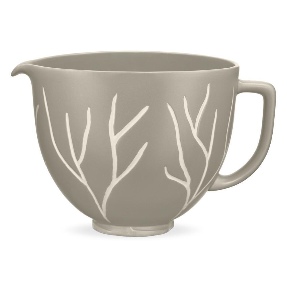 Kitchenaid KSM2CB5BL 5 Quart Bare Leaves Ceramic Bowl