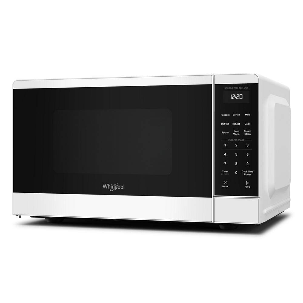 Whirlpool WMCS3119TW 0.9 Cu. Ft. White Countertop Microwave with 5 Auto Cooking Modes - 900 watt