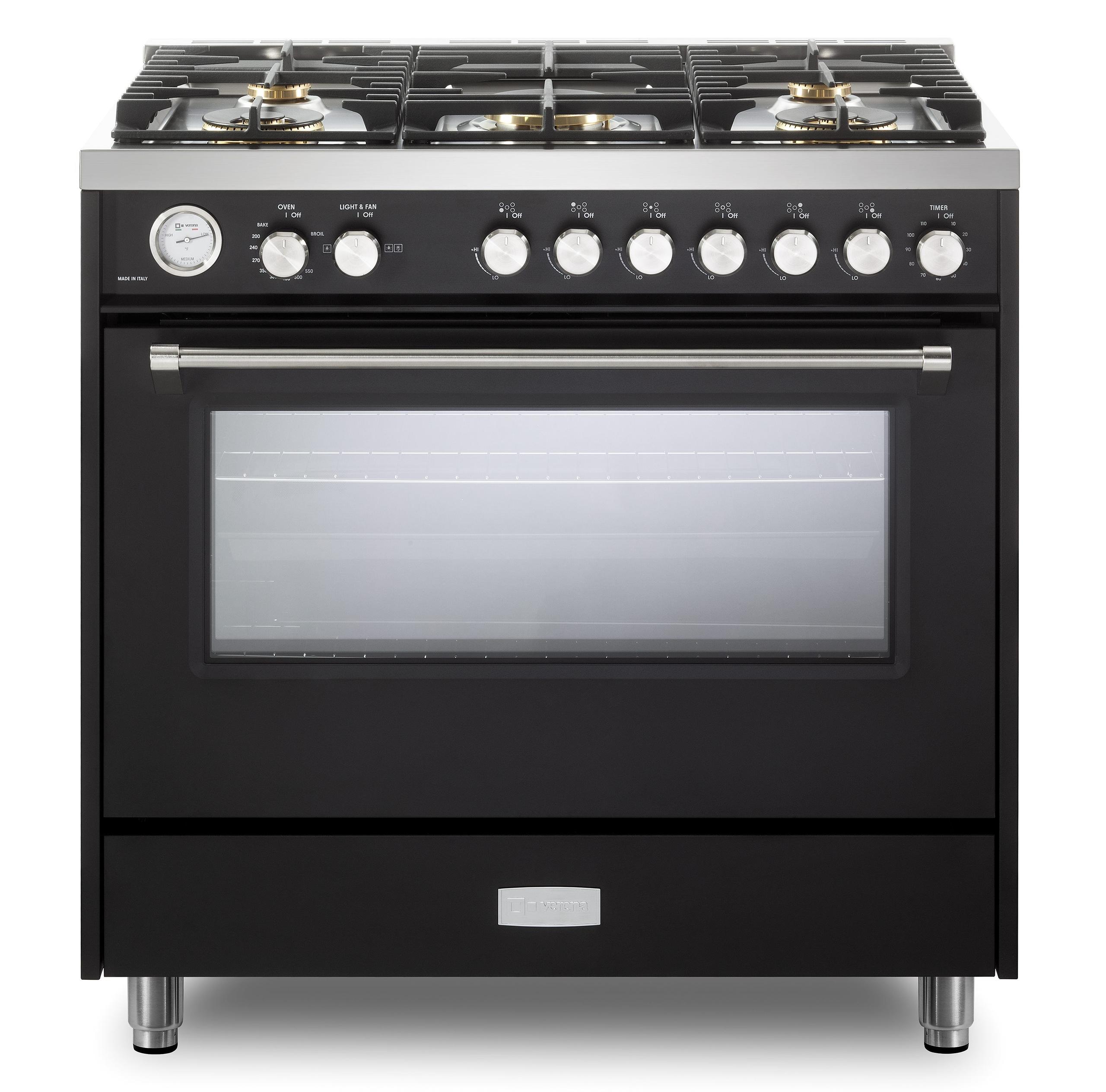 VUFSGG365E Verona Ultima 36" Gas Range - Matte Black