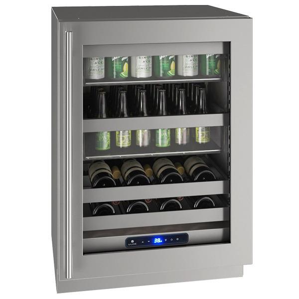 U-Line UHBV524SG41A Hbv524 24" Beverage Center With Stainless Frame Finish and Right-hand Hinge Door Swing and Lock (115 V/60 Hz)