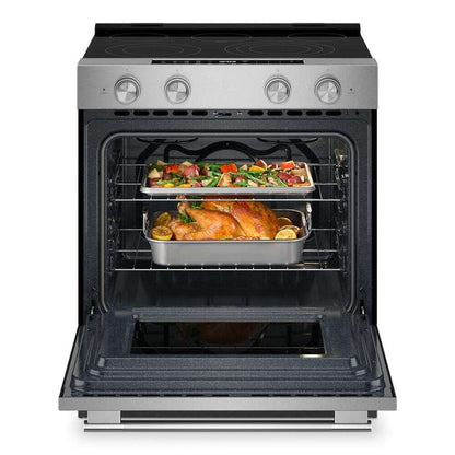 Kitchenaid KSES430SPS 5.3 Cu. Ft. Smart Slide-in Electric Range with Convection Cooking Modes and Steam Bake Mode