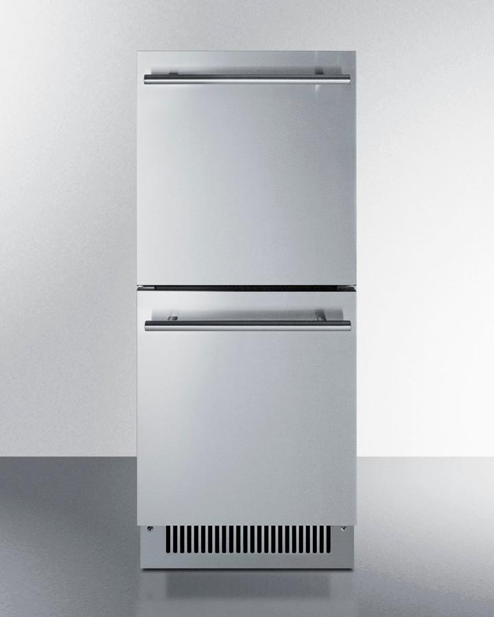 Summit 15" Wide 2-drawer All-refrigerator, ADA Compliant