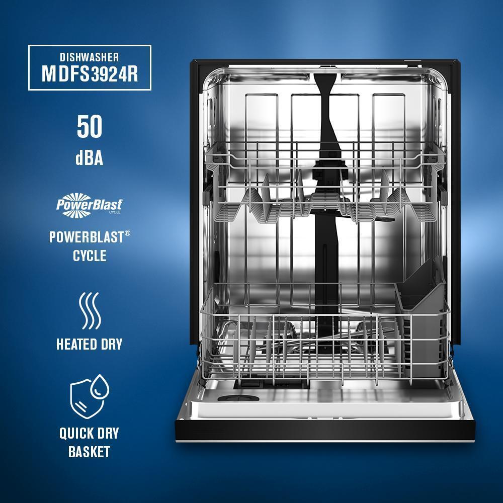 Maytag MDFS3924RZ Front Control Dishwasher with PowerBlast® cycle and Heated Dry