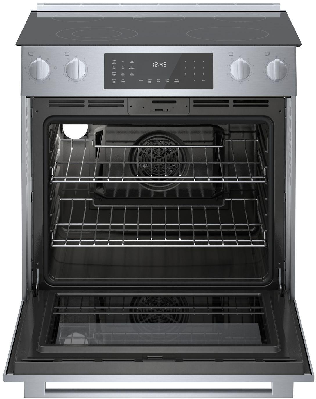 Bosch HEI8056U 800 Series, Electric slide-in range, 30'', Stainless steel