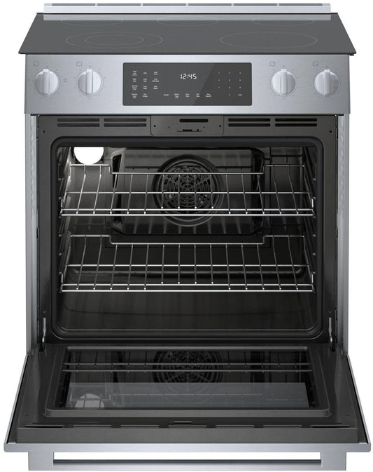 Bosch HEI8056U 800 Series, Electric slide-in range, 30'', Stainless steel