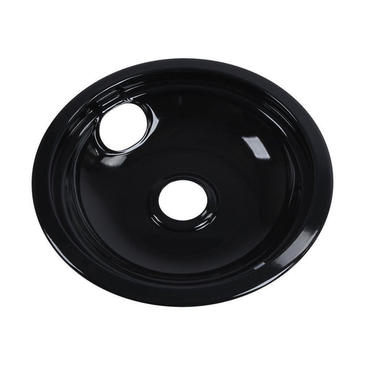 Kitchenaid W10290350RW Range Electric/Cooktop 8-IN Round Drip Bowl (Single-Pack) - Black for Non-Hinged, 2-Wire Plug Cooking Elements