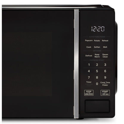 Whirlpool WMCS3018RB 0.7 cu. ft. Black Countertop Microwave With Steam Clean - 700 watt