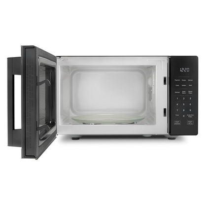 Whirlpool WMCS3019RB 0.9 cu. ft. Black Countertop Microwave With Steam Clean - 900 watt