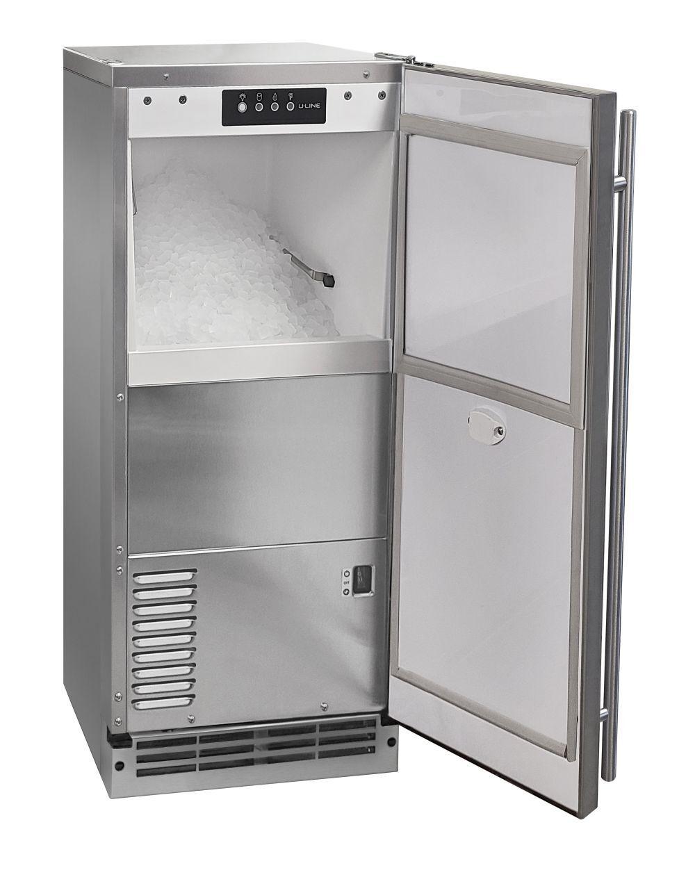 U-Line UONP115SS01C 15" Outdoor Nugget Ice Machine With Stainless Solid Finish (115 V/60 Hz)