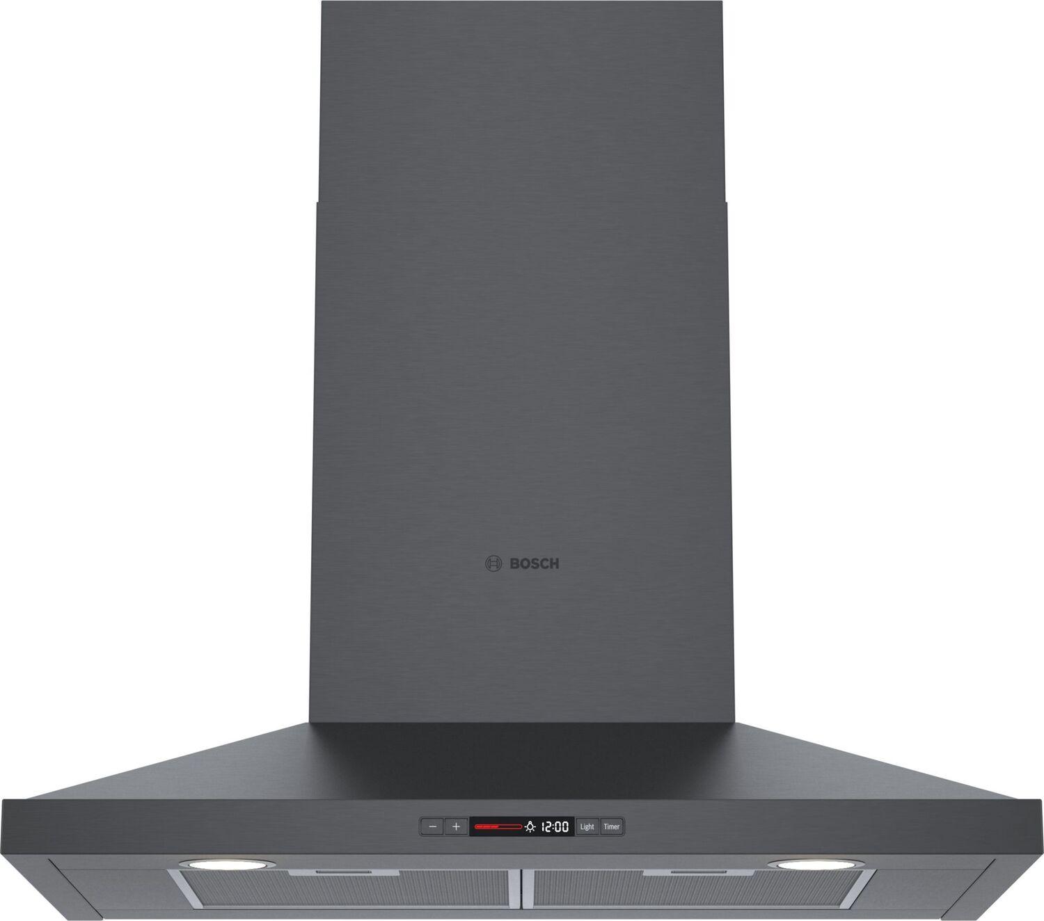 Bosch HCP80641UC 800 Series Wall Hood 30" Black Stainless Steel