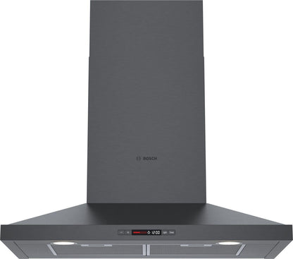 Bosch HCP80641UC 800 Series, wall-mounted cooker hood, 30'', Black stainless steel