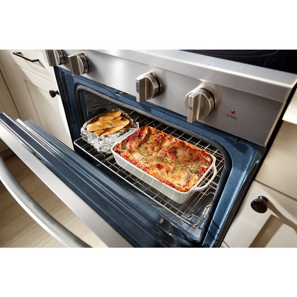 Whirlpool WFES7530RZ 30-inch Electric Smart Range with Air Cooking Technology, No Preheat Air Fry, High Speed Preheat Oven, WipeClean™ Coating, and Steam/Self Clean