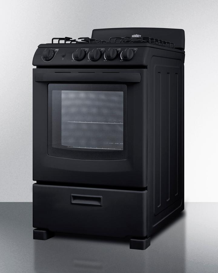 Summit RG2402B 24" Wide Gas Range