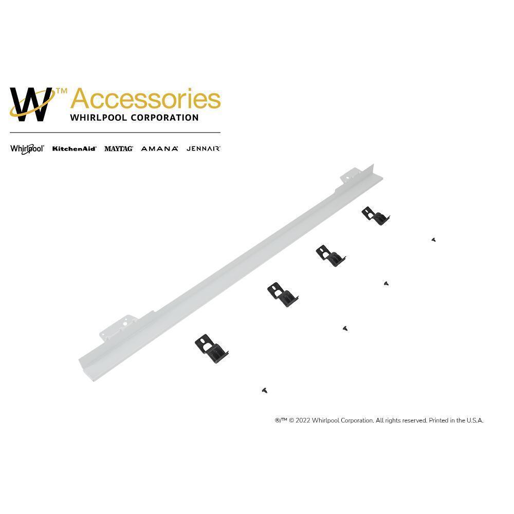 Whirlpool W11173683 30" Built-In Range Flush Installation Trim Kit, White, fits WOS51EC0HW, WOD51EC0HW, WOS72EC0HW, and WOD77EC0HW