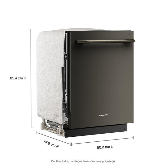 Kitchenaid KDTS424SBE 360(degree) Max Jets™ Third Rack Dishwasher with ProDry™ System, 44 dBA