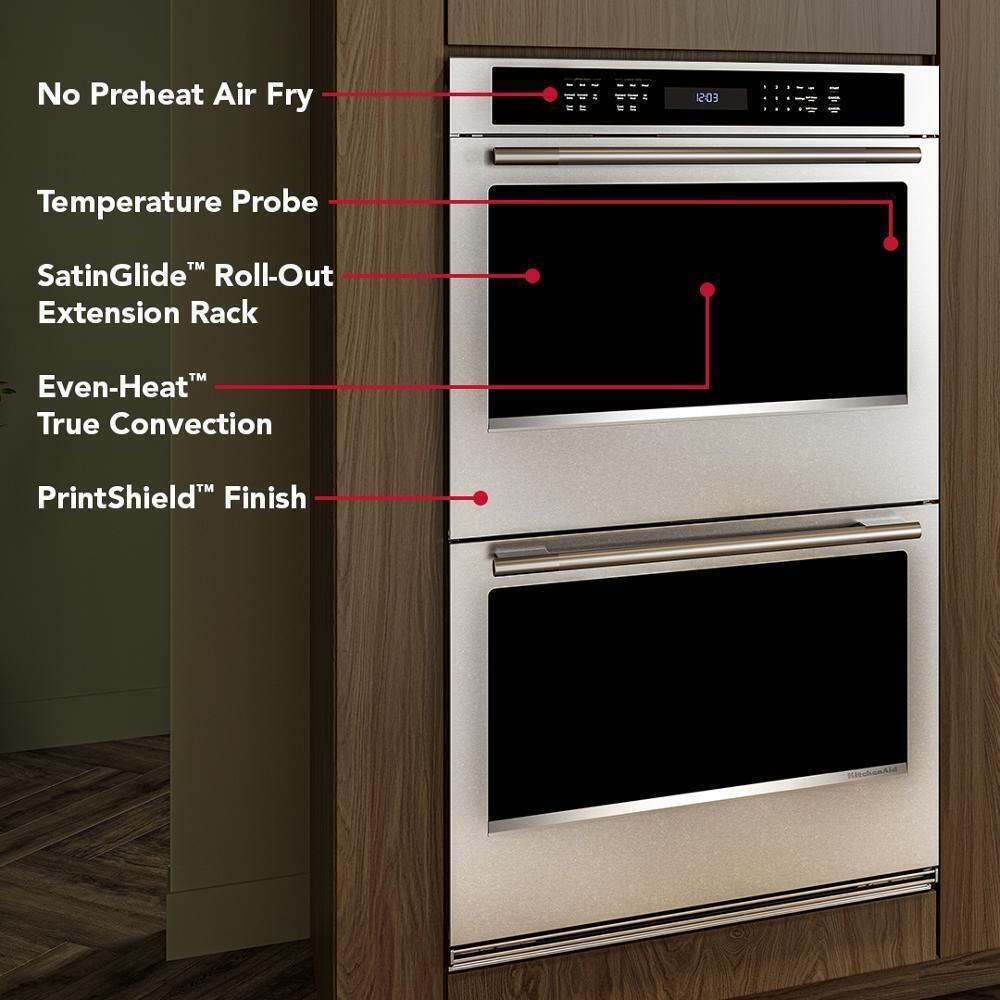 Kitchenaid KOED527SPS 27-inch Electric Double Wall Oven with No Preheat Air Fry Mode - PrintShield™ Finish