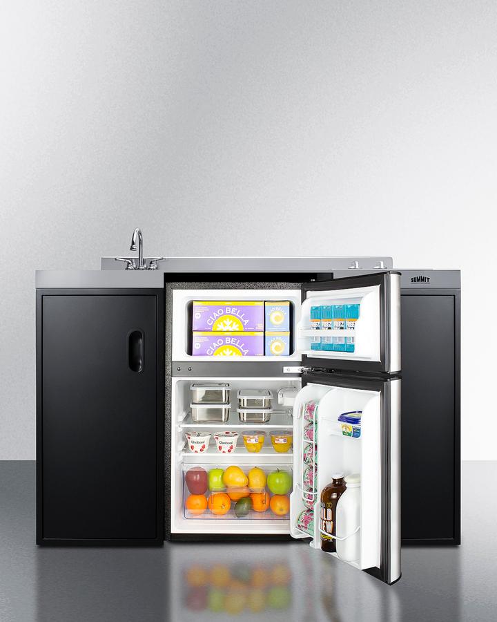 Summit CK55ADASINKL 54" Wide All-in-one Kitchenette, ADA Counter Height