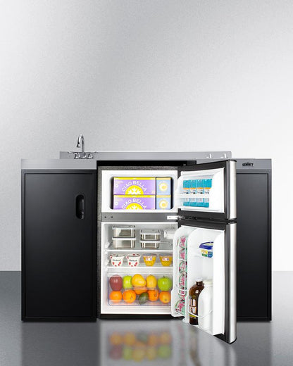 Summit CK55ADASINKL 54" Wide All-in-one Kitchenette, ADA Counter Height
