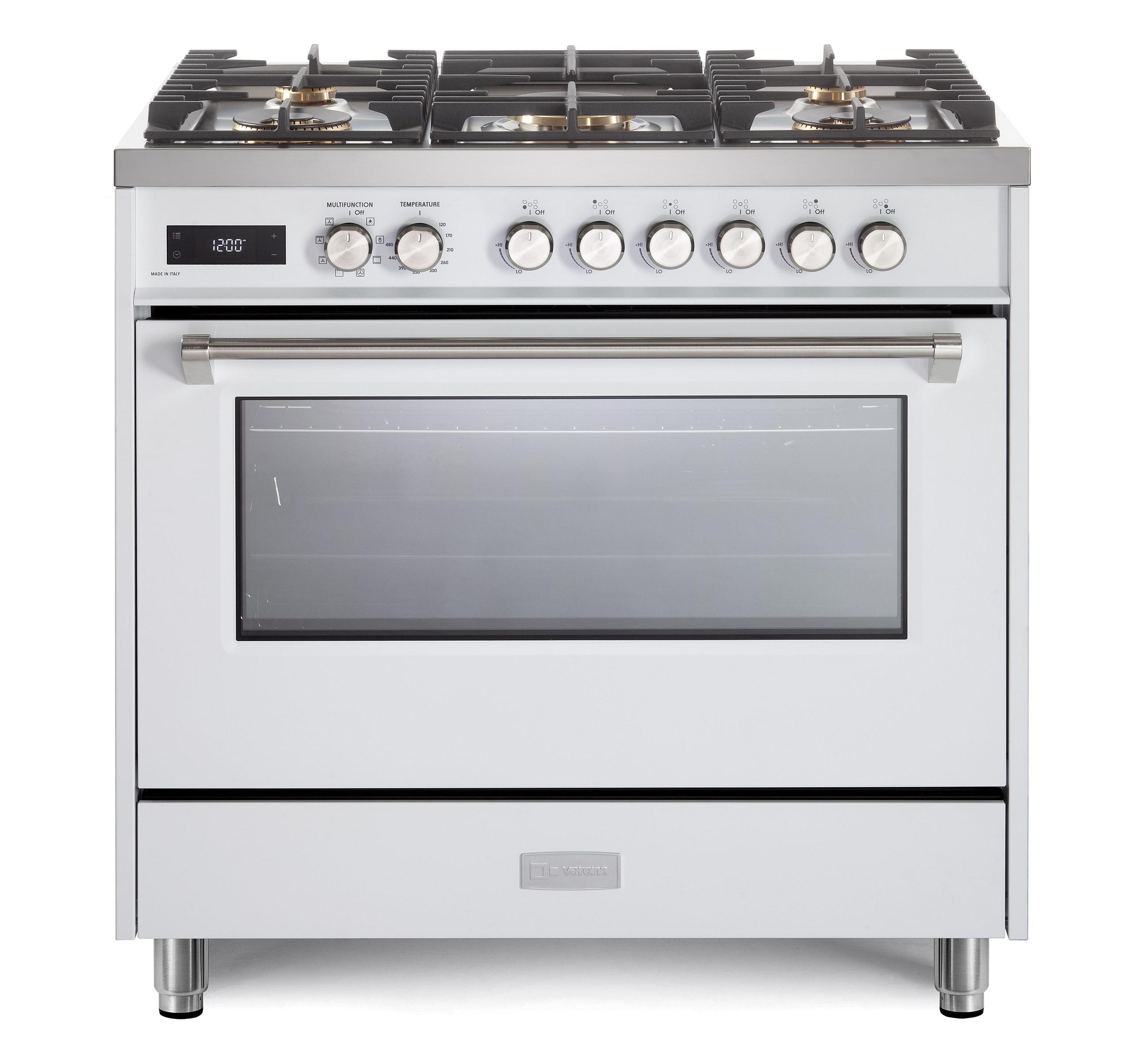 VUFSGE365W Verona Ultima 36" Dual Fuel Range - White