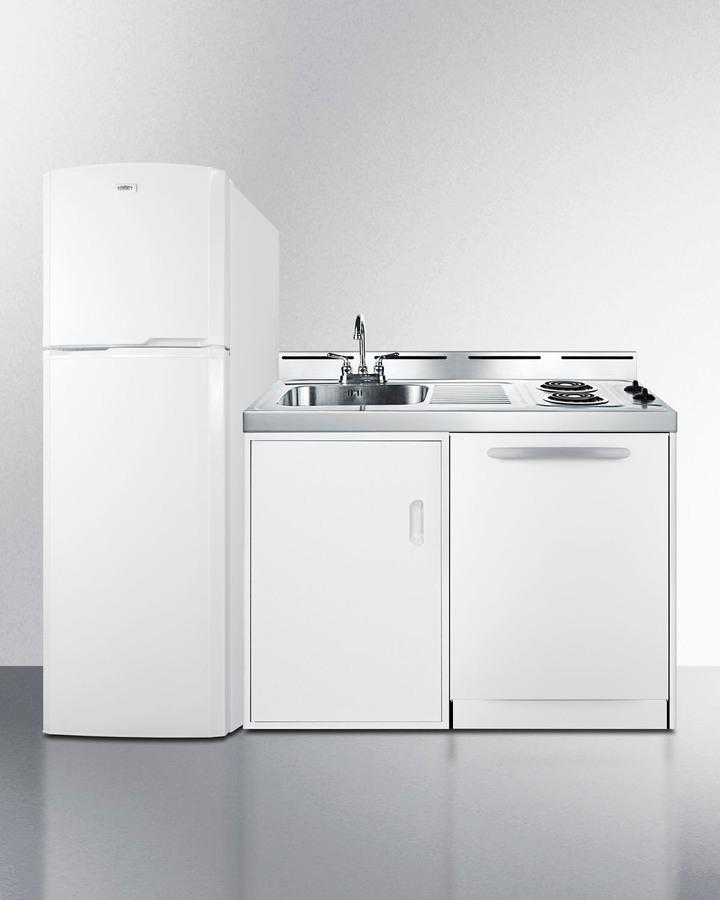 Summit ACKDW72 71" Wide All-in-one Kitchenette With Dishwasher
