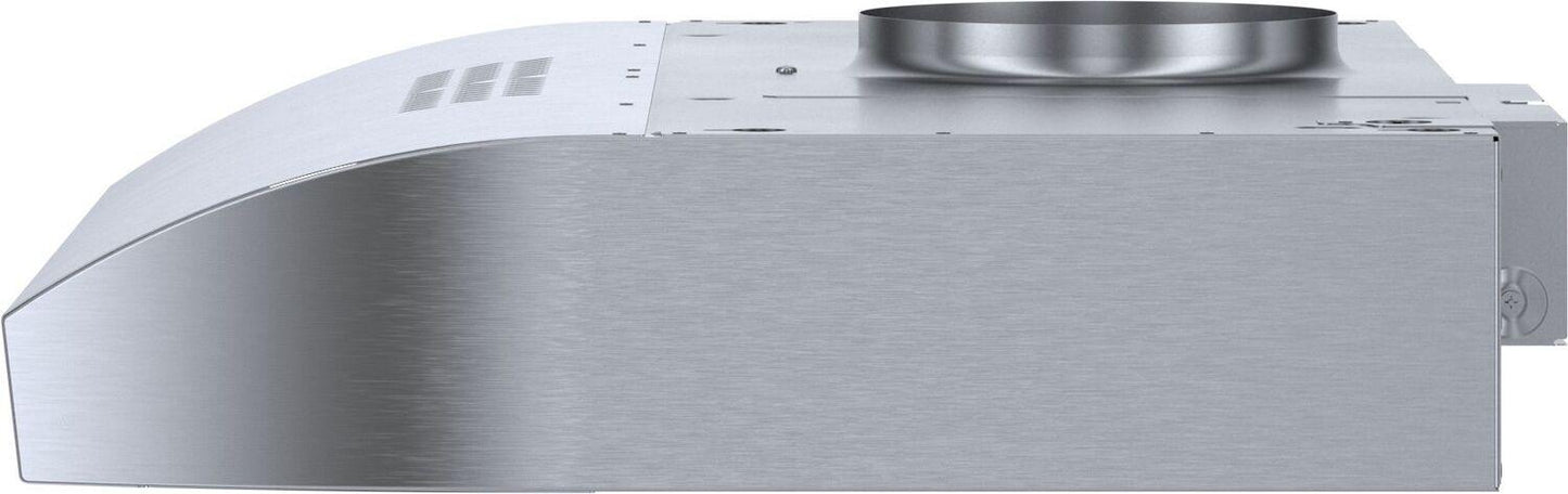 Bosch 300 Series, 30" Under-cabinet Hood, 280 CFM, Incandescent lights, Stnls