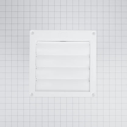 Whirlpool 8212662 Dryer Louvered Vent of 4" opening with 10.5" tail pipe and back draft flapper