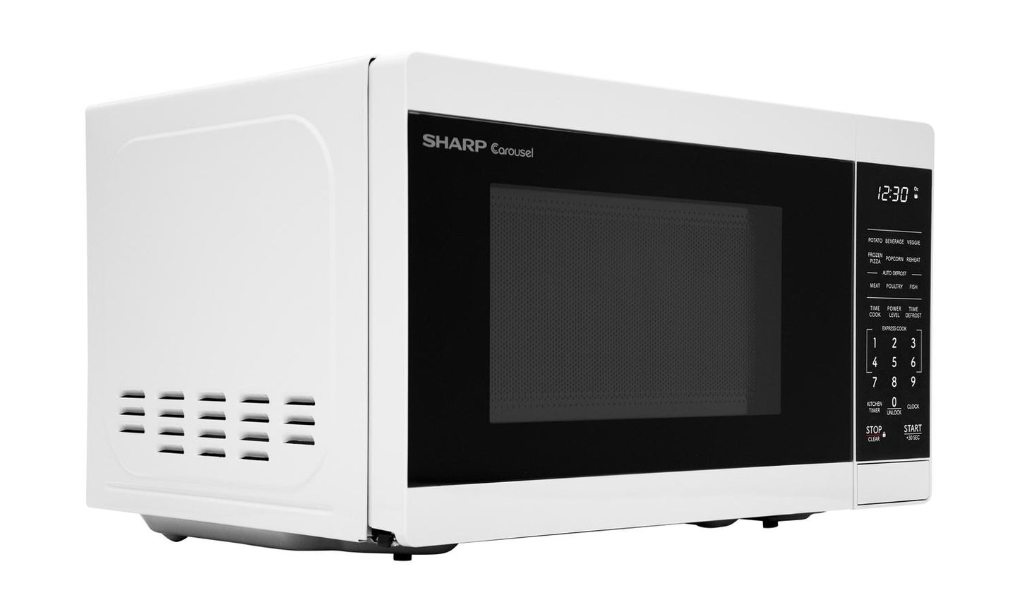 SMC0760KW Sharp 0.7 cu. ft. 700W White Countertop Microwave Oven