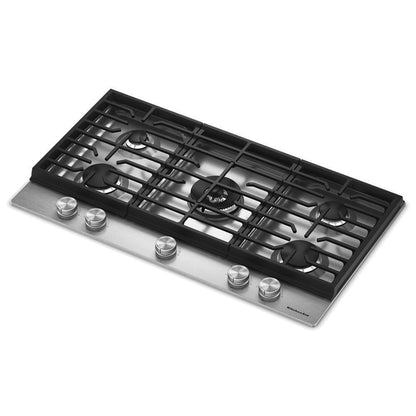 KCGK536SSS KitchenAid® 36 in. Gas Cooktop with 5 Burners and Integrated Wok Grate