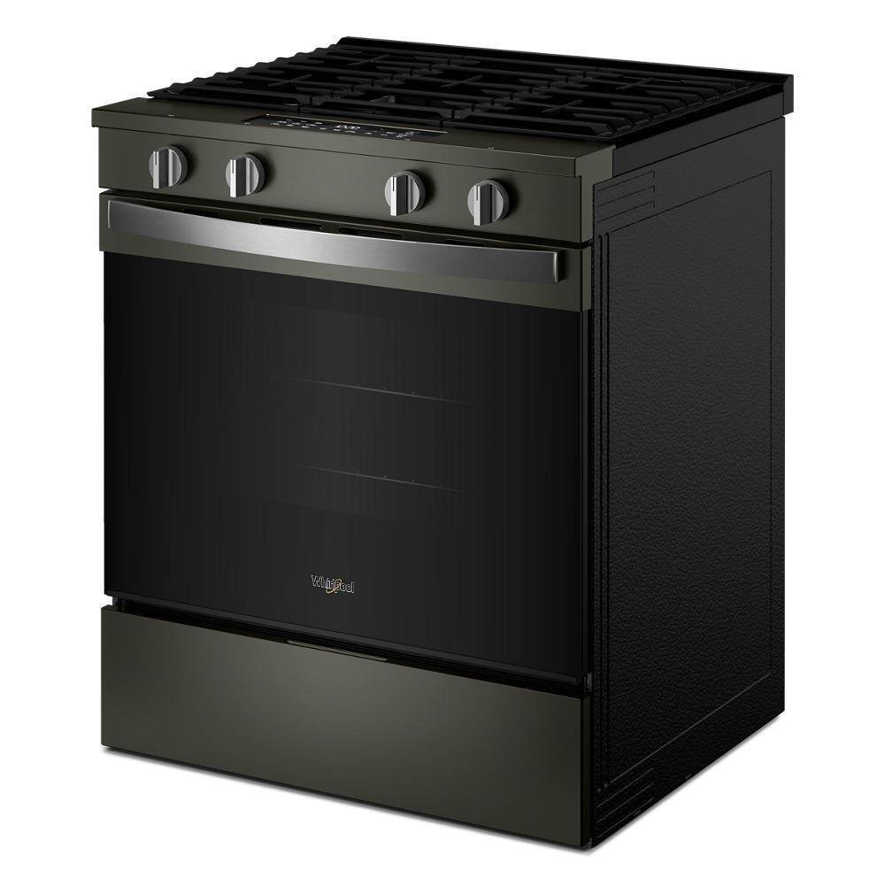 Whirlpool WSGS4530TV 30-inch Gas Smart Range with Air Cooking Technology and Steam Clean