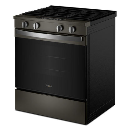 Whirlpool WSGS4530TV 30-inch Gas Smart Range with Air Cooking Technology and Steam Clean