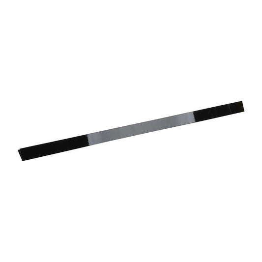 Maytag W10113902A 30" Slide-in Range Rear Trim Kit, Black, with (1) metal trim piece and installation instructions