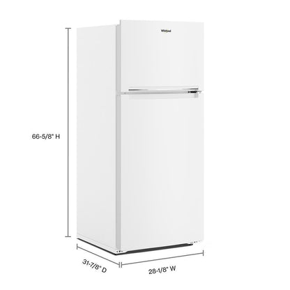 Whirlpool WRTX5028PW 28-inch Wide Top-Freezer Refrigerator - 16.3 Cu. Ft.