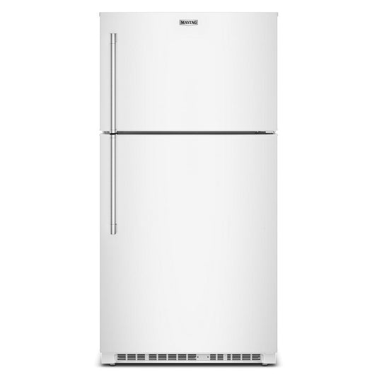 Maytag MRTX5121TW 33-Inch Wide Top-Freezer Refrigerator with Garage Mode-21 Cu. Ft.