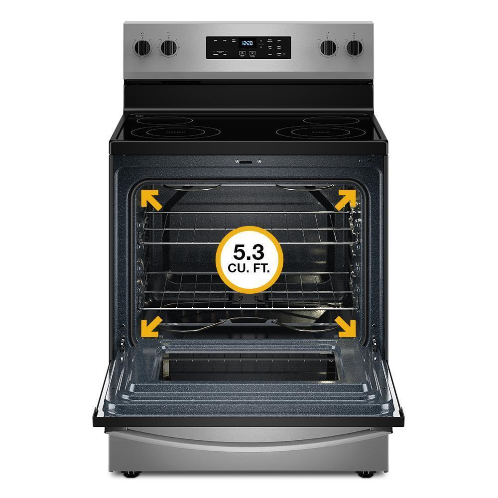 Whirlpool WFES3030RS 30-inch Electric Range with No Preheat Mode