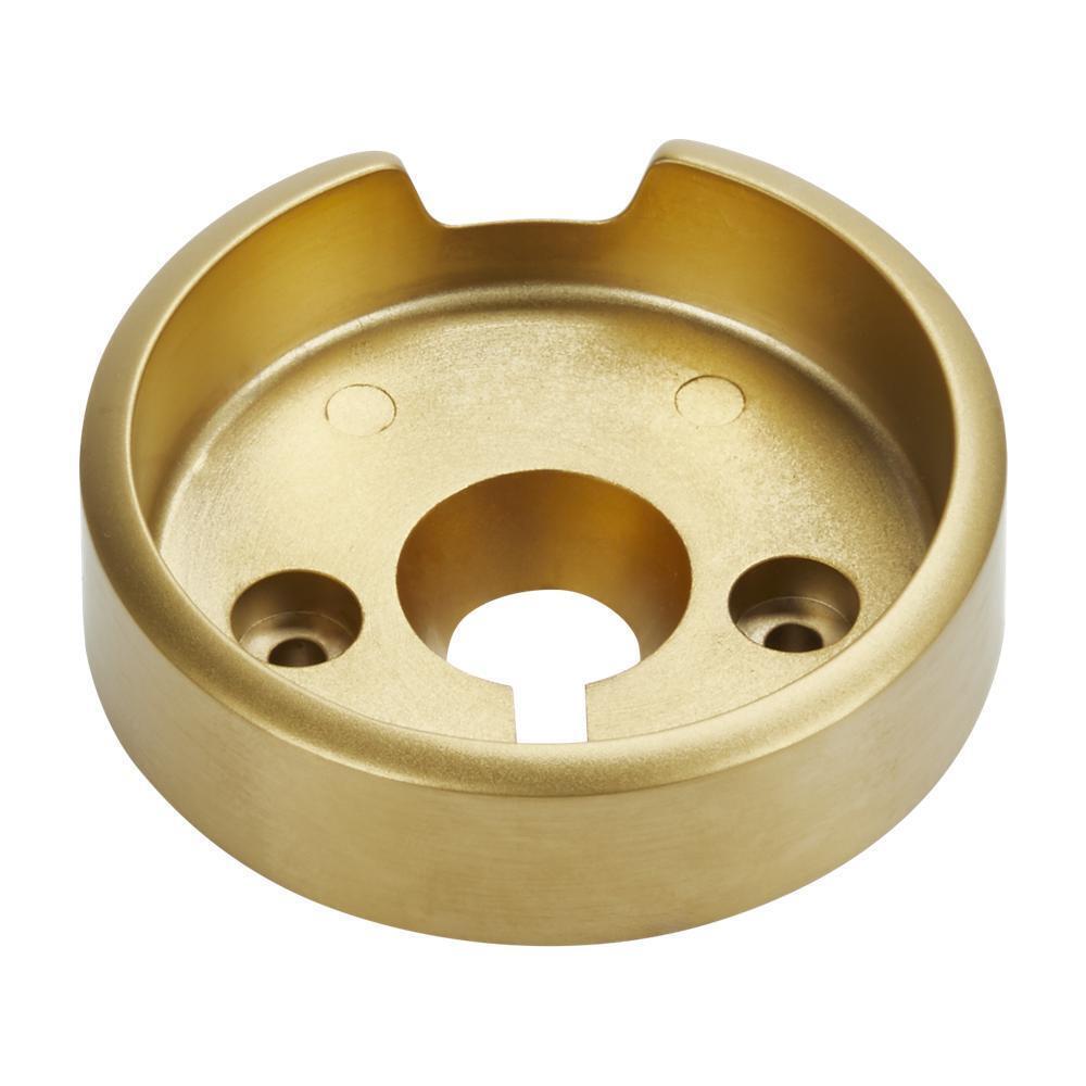 Kitchenaid W11316873 JennAir 3-IN D Single Bezel for Rise-Style Commercial Range and Rangetop Burner Griddle Knobs - Brass